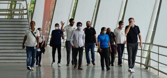 AFC亚洲杯考察团视察印尼韩国 卡塔尔是最后一站